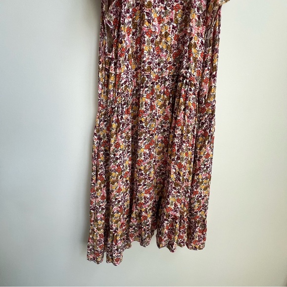 Old Navy Women's Waist-Defined Flutter-Sleeve Floral Mini Dress Cottagecore Y2K - Picture 10 of 15